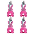 thumbnail image 1 of Nilvkv Ensemble de 4 Porte-Couverts Sac à Couverts de Pâques Ensemble de Couverts avec Queue, 1 of 6