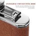 thumbnail image 3 of Miangastore Flat Flask Light Brown Pu Leather 1Pcs 5.5x3.7in, 3 of 8