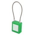 thumbnail image 1 of Lockout Tagout Kit, Robust Heavy Duty Lockout Cable  Compact Insulating Durable 85mm Shackle With 2 Key For Enterprise Management Green, 1 of 8
