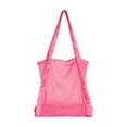 thumbnail image 2 of Linnome Mesh Beach Bag Large Capacity Drawstring Tote for Wet Clothes Towels 13x12.2x8.7in Pink, 2 of 6