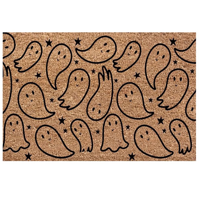 Qocolhg Halloween Terrifying Theme Door Mat, Halloween Rug, Spectre Decoration, Entrance Door Floor Mat Kitchen Rug Decorations Indoor and Outdoor Welcome Doormat (16x24in)