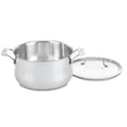 thumbnail image 1 of CUISINART 444-24 Casserole Profilée en Acier Inoxydable de 6 Pintes avec Couvercle en Verre, Argent, 1 of 5