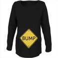 thumbnail image 2 of Halloween Costume BUMP Caution Sign Pregnancy Maternity Soft Long Sleeve T Shirt, 2 of 2
