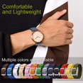thumbnail image 4 of Unisex Perlon Nylon Bracelet With Stainless Steel Silver Buckle, Gray, 18mm, 4 of 6