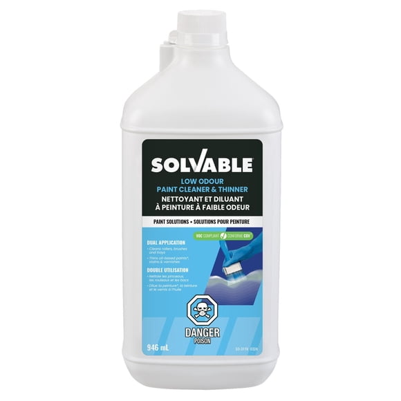 SOLVABLE® - Low Odour Paint Cleaner & Thinner, 946 mL