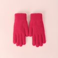 thumbnail image 2 of Knitted Gloves Winter with Fleece Thread Outdoor Windproof and Cold Warm Gloves, 2 of 3