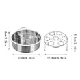 thumbnail image 4 of Steamer Stainless Steel with Divider and Egg Steamer Rack Vegetable Steamer Rack for All Pots Size Flexible Cooking for Vegetables Fish and Seafood, 4 of 7