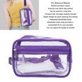 thumbnail image 3 of Waterproof PVC Clear Sling Bag, Transparent Large Capacity Adjustable Strap Chest Waist Pack For Sports Travel, 3 of 8