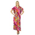 thumbnail image 1 of Bimba Kaftan Long en Coton pour Femmes, Tenue de Nuit Florale, Robe Caftan Classique, 1 of 6