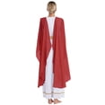 thumbnail image 2 of Sinleey Costume Romain Ancien pour Femmes Manches Courtes en Chiffon Robe de Danse Fête Grecque Robe Reine Bourgogne m, 2 of 7