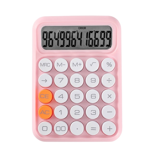 Maytalsory Flexible Key Calculator For Students And Professionals Fashionable And Vintage Scientific Calculator Pink