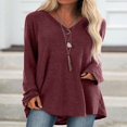 thumbnail image 4 of Plus Size Women Long Sleeve Tunic Top Pullover, 4 of 5
