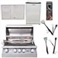 thumbnail image 3 of Lion Premium Grills 32-Inch Natural Gas Grill L75000 with Lion Door and Drawer Combo with Towel Rack and Lion Refrigerator Package Deal with 5 in 1 BBQ Tool Set, 3 of 4