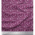 thumbnail image 1 of Soimoi Velvet Fabric Dot & Leaves Printed Fabric 1 Yard 58 Inch Wide, 1 of 2