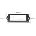 thumbnail image 2 of Unique Bargains 83x30mm Drawer Tag Label Metal Label Holder File Tag Frames Black 30 Pack, 2 of 6