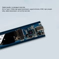 thumbnail image 4 of M.2 NGFF SSD Hard Drive Enclosure, 10Gbps High Speed  B Key USB3.1 Type C, Compatible with  7 8 8.1 10 11, Linux, OS X, for 3D Games, 4K Videos, HIFI Music, 4 of 7