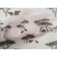 thumbnail image 4 of oneOone Cotton Poplin Fabric Tree & Animals Ikat Printed Craft Fabric BTY 42 Inch Wide, 4 of 4