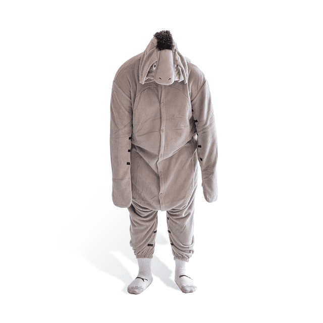 Eeyore Kigurumi Grenouillère Pyjama Unisexe pour Adulte Animal une Pièce Costume Cosplay Tenue de Nuit (Regular)