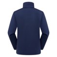 thumbnail image 4 of LSLJS Women's Fashion Fleece Solid Color Long Sleeve Interchange JacketWinter Shirt Blouse( Navy, XL), 4 of 8