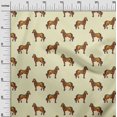 thumbnail image 2 of oneOone Cotton Flex Fabric Horse Block Printed Craft Fabric BTY 40 Inch Wide, 2 of 4