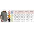 thumbnail image 3 of B91xZ Tunique pour Femmes Tops Slim-Fit Manches Courtes Solide Bateau Cou T-Shirt, Marine L, 3 of 5