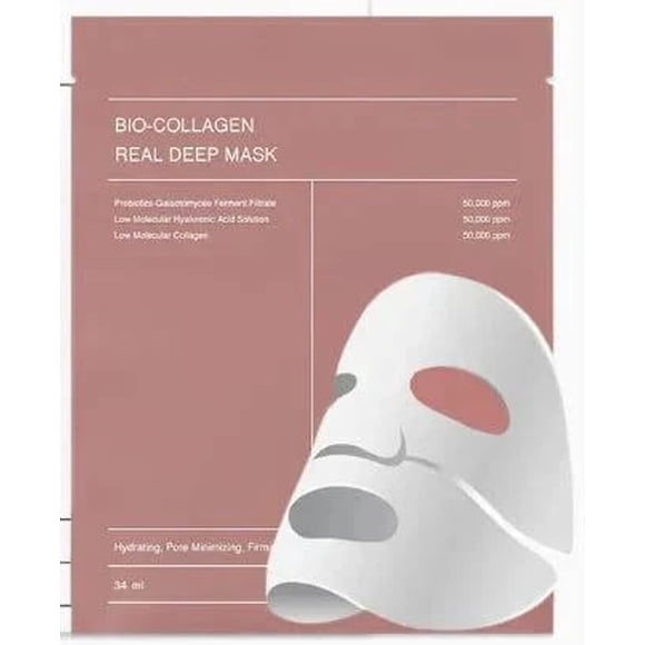 Eliya Skin Bio-Collagen Hydrating Sheet Face Mask - All Skin Types, Dewy Glow-Look Finish, 4-Pack