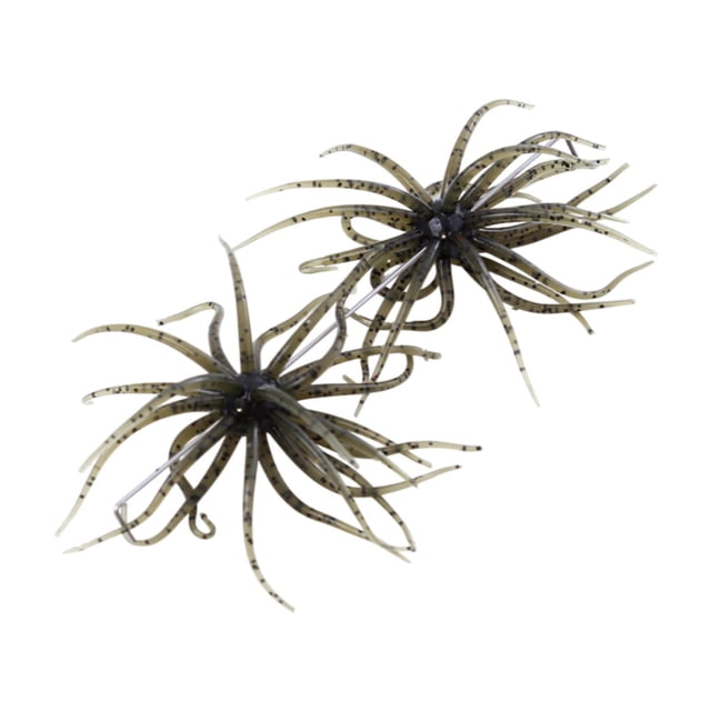S SERENABLE 2 Pcs Leurres de Pêche avec Hameçons Réalistes Extérieur Portables Leurres à Truite Leurre de Pêche Swimbait pour Lac Crapet Vivaneau Perche Vert