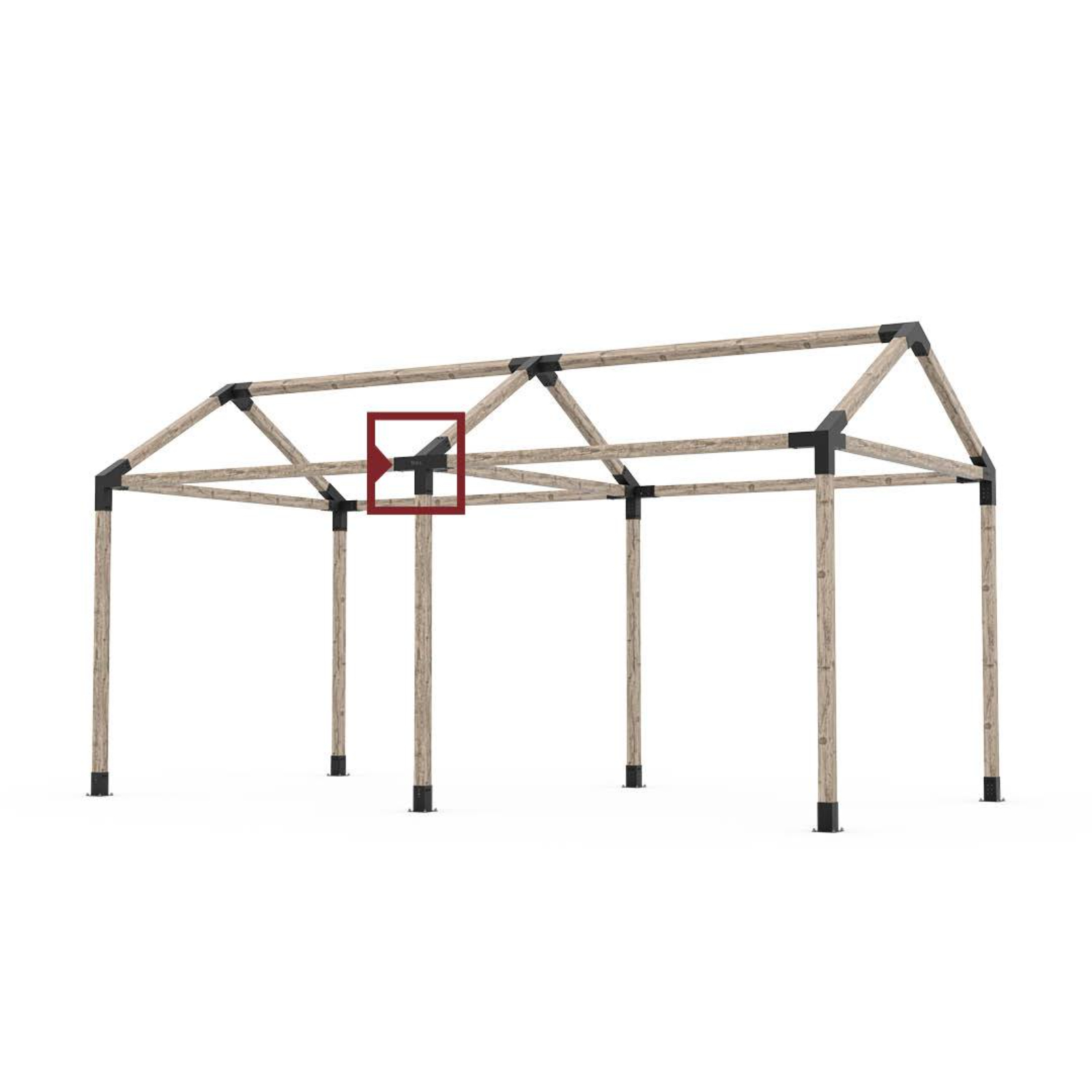 Toja Quad 30 + Solo pour poteaux en bois 4x4 | paquet de 2