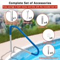 thumbnail image 4 of Yiwa Inground Pool Handrail, 49.4" x 34" Heavy-Duty Pool Stair Railing with Non-Slip Grip Cover, 4 of 8