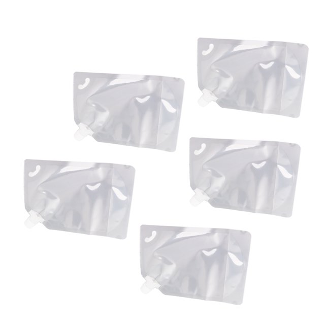 Sacs de Rangement Alimentaires Réutilisables 5 Pcs Sacs de Rangement en Silicone Réutilisables Transparents pour Riz Céréales Farine Noix Sacs en Silicone pour Aliments