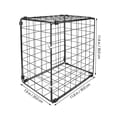 thumbnail image 2 of ifundom 1Pc Foldable Black Cat Cage for Pets Rust Resistant with Transparent View Suitable for Small Cats, 2 of 7