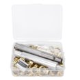 thumbnail image 2 of Brass Grommet, 8mm Eyelet Grommet Rustproof 100 Sets With Hole Punch Setting Tool Storage Box For Tents Gold,Silver,Copper Color,Gray, 2 of 8