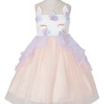 thumbnail image 1 of Girls Unicorn Costume Pageant Flower Princess Party Dress, 1 of 7