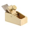 thumbnail image 3 of Small Brass Mini Planes Violin Making Tool Mini Woodworking Plane - Gold M Golden M, 3 of 8