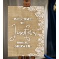 thumbnail image 2 of Darling Souvenir MADE WITH LOVE PersonalizedWelcomeSignFor Bridal Shower,Burlap,Bridal Shower Collection Great For Your Celebrations- 18x 12, 2 of 5