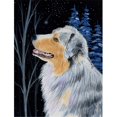 thumbnail image 1 of Starry Night Australian Shepherd Drapeau - Taille Jardin, 11 x 15 Po., 1 of 1