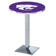 thumbnail image 1 of L217 Kansas State University 42" Haut - 36" Table de Pub Supérieure avec Finition Chromée, 1 of 1
