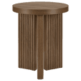 thumbnail image 4 of Bouclair Walnut Wood Veneer and MDF Side Table End Table, 4 of 8