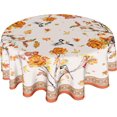 thumbnail image 1 of Fall Tablecloth Round 60 Inch Autumn Leaf Outdoor Table Cloth Yellow Flower and Birds Tablecloth Washable Harvest Thanksgiving Table Cover Decorative for Home Kitchen Dining Indoor Party Picnic, 1 of 6