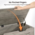 thumbnail image 4 of Versatile Wooden Storage Chest Bench with Safety Hinge for Living Room & Bedroom, 4 of 9