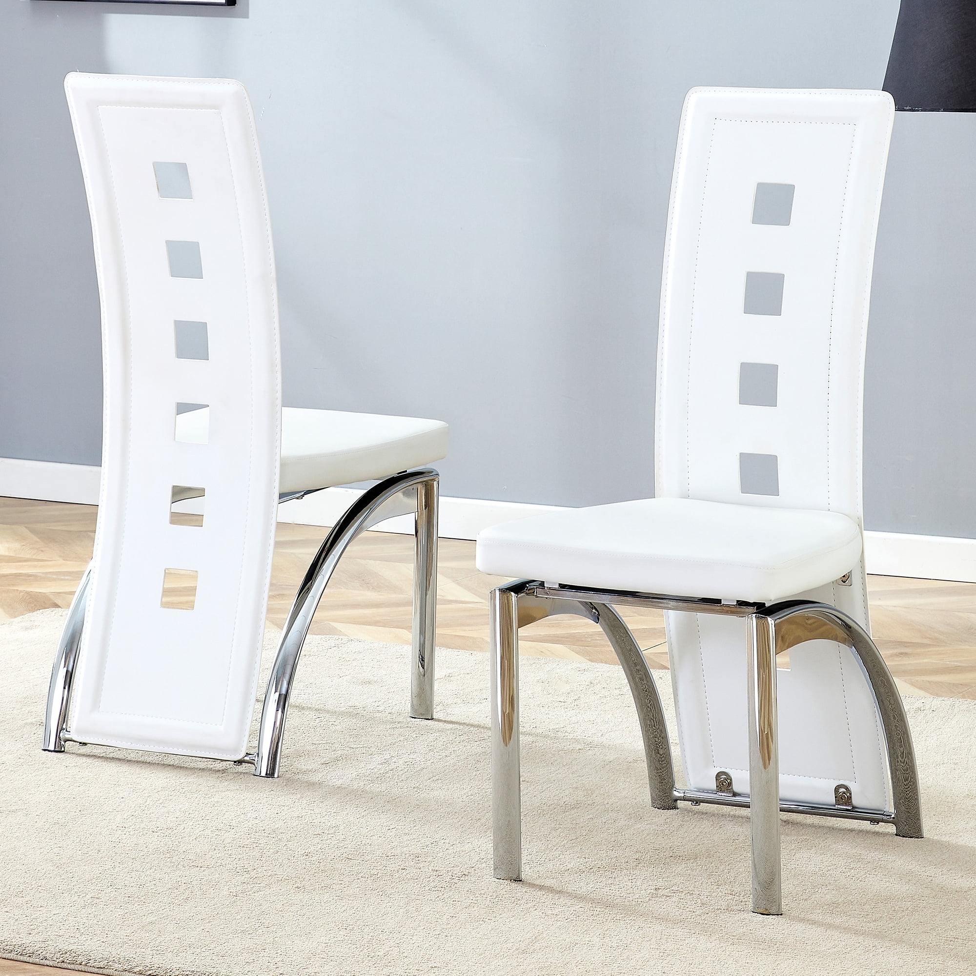 Noble House Ensemble de 2 chaises de salle à manger minimalistes modernes