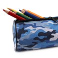 thumbnail image 2 of Pen+Gear Blue Camouflage Design Barrel Pencil Pouch, 2 of 6