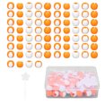 thumbnail image 2 of Hair Braid Rings, Multipurpose Hair Beads Flexible  For Hair Braids For Jewelry Bracelets Making Orange,Red,Green,Rose Red,Color Mixed, 2 of 8
