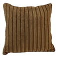 thumbnail image 1 of Coussin de Sol Carré en Tapisserie à Motif à Double Cordon de 25 Pouces avec Insert, Rayures d'Automne, 1 of 2