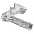thumbnail image 3 of 8 Ft. Dryer Exhaust Wall Hood Vent Kit, White - 1375W, 3 of 3