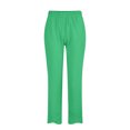 thumbnail image 4 of Timegard Womens Plus Size Pants Elastic Waisted Solid Color Lightweight Pants Lounge Trousers Pockets, 4 of 4