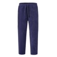 thumbnail image 2 of Innerwin Bottoms Drawstring Mens Trousers Holiday Elastic Waist Leisure Pants Blue 2XL, 2 of 4