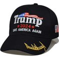 thumbnail image 2 of Chapeau Trump 2024 MAGA Ajustable Chapeau Trump Casquette de Baseball, 2 of 5