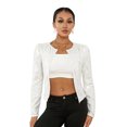 thumbnail image 1 of Kmbangi Women Sequined Jacket, Long Sleeve Open Front Fall Ladies Cardigan for Club Party, 1 of 9