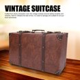 thumbnail image 3 of Old Suitcase, Leather Handle Vintage Suitcase Decorative Multifunctional Large Capacity Exquisite Craftsmanship  for Photo Props and Luggage, 3 of 7